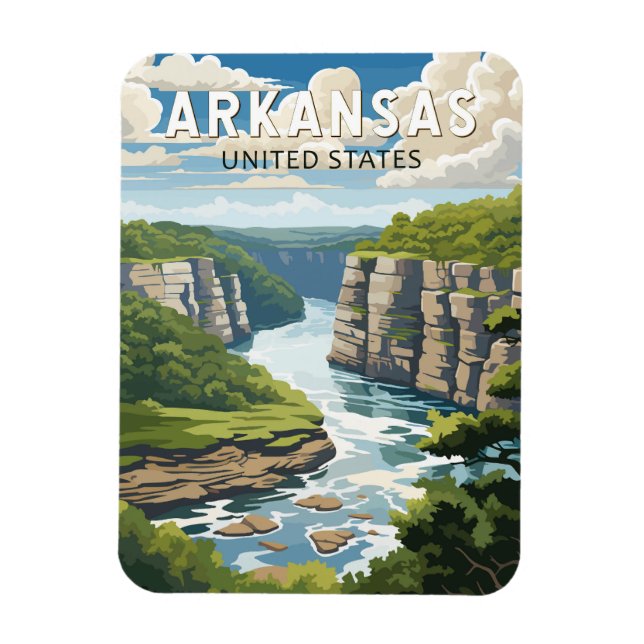 Arkansas Travel Art Vintage Magnet (Vertical)
