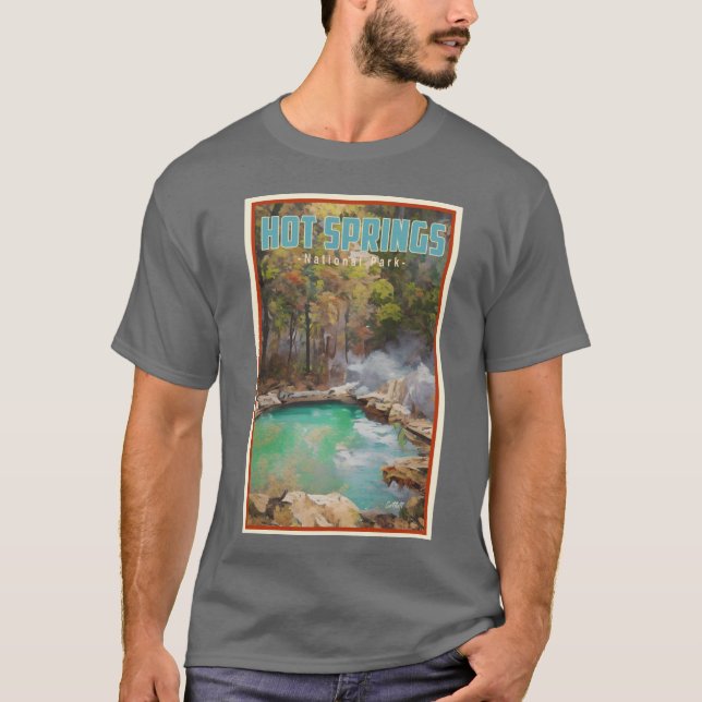 Arkansas Travel Hot Springs National Park Hot Spri T-Shirt (Front)