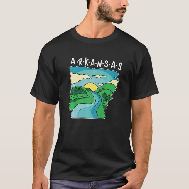 Arkansas Us State Vacation T-Shirt (Front)