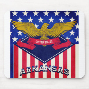 Arkansas USA Flag Mouse Pad