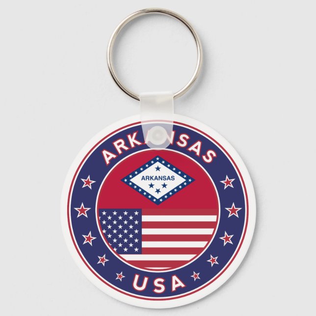 Arkansas, USA states Key Ring (Front)