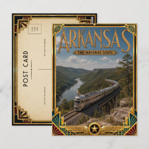 Arkansas Vintage Art Deco Golden Age Postcard