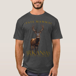 Arkansas White Tailed Deer Design T-Shirt