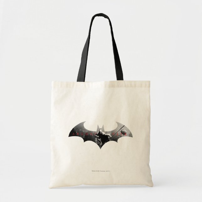 Arkham City Bat Symbol Tote Bag (Front)