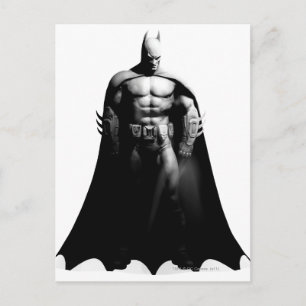 Arkham City   Batman Black and White Wide Pose Postcard