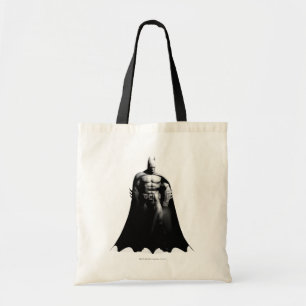 Arkham City Batman Black and White Wide Pose Tote Bag