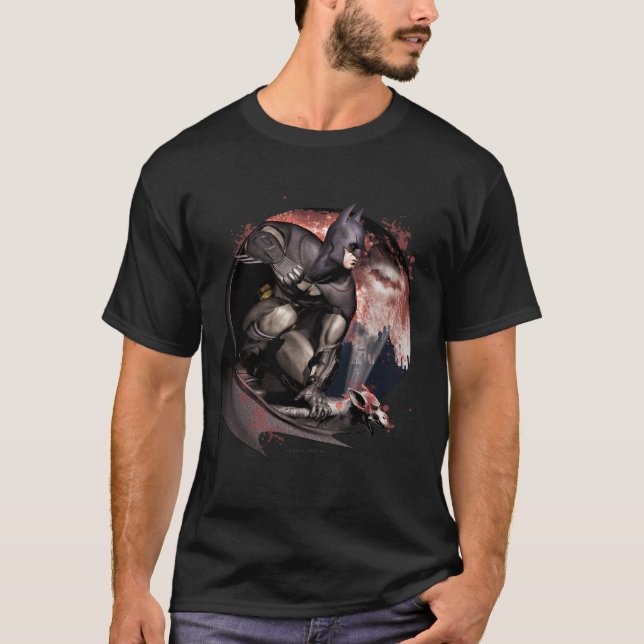 Arkham City Batman Moon T-Shirt (Front)