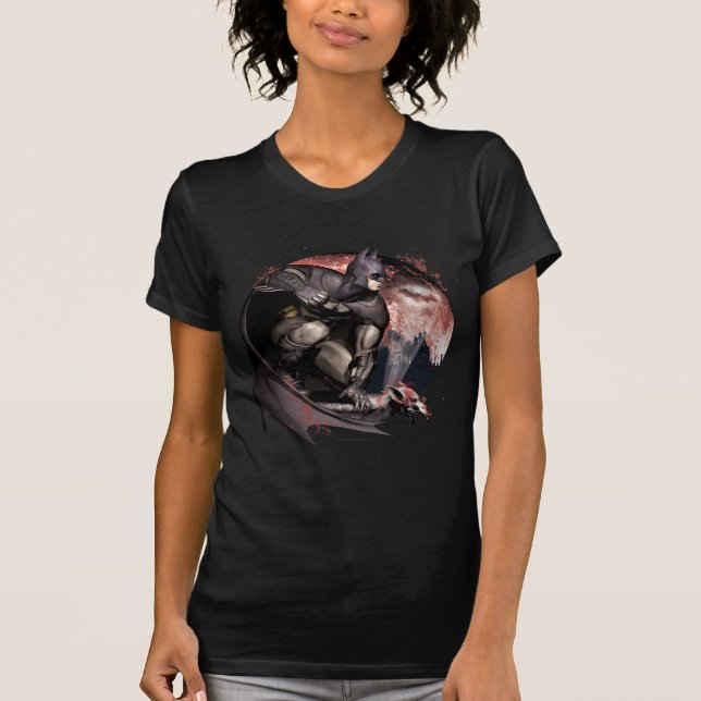 Arkham City Batman Moon T-Shirt (Front)