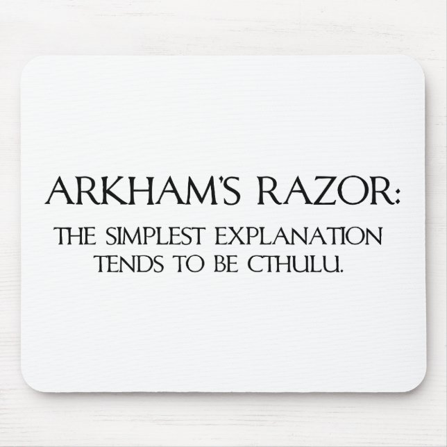 Arkham's Razor Mouse Pad (Front)