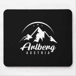 Arlberg Austria Ski Resort Skiing Snowboarding Sou Mouse Pad