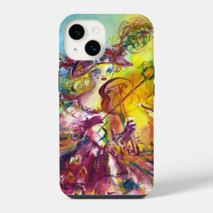 ARLECCHINA VIOLINIST / Venetian Carnival Night iPhone 14 Case