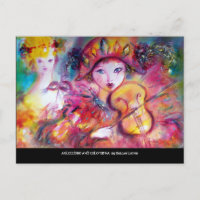 ARLECCHINO AND COLOMBINA Venetian Masquearde Masks