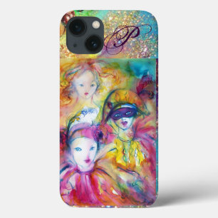 ARLECCHINO PIERO AND COLOMBINA /  MONOGRAM iPhone 13 CASE