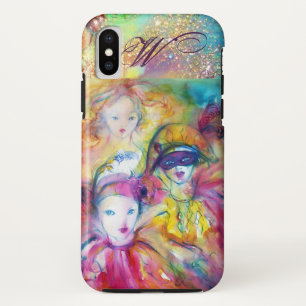 ARLECCHINO PIERO AND COLOMBINA /  MONOGRAM iPhone XS CASE