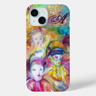ARLECCHINO PIERO AND COLOMBINA /  MONOGRAM iPhone 15 CASE