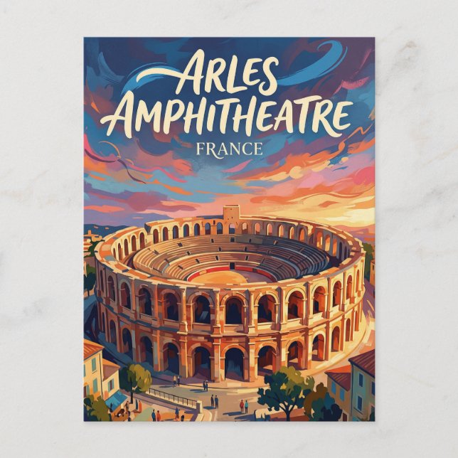 Arles Amphitheatre France Postcard (Front)
