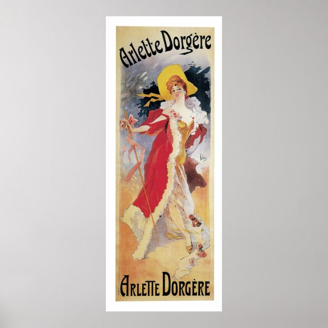 Arlette Dorgere, 1904 Art Nouveau Poster (Front)