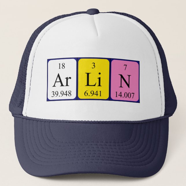 Arlin periodic table name hat (Front)