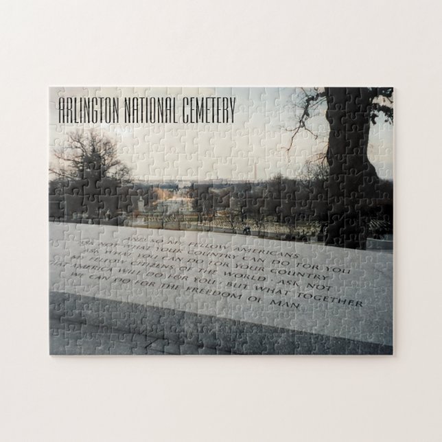 arlington JFK quote Jigsaw Puzzle (Horizontal)