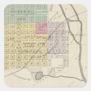 Arlington, Kansas Square Sticker