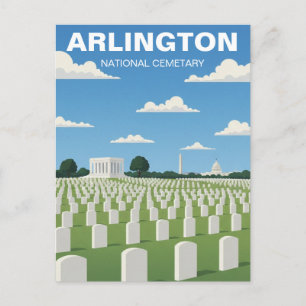 Arlington National Cemetary Virginia Travel Postcard