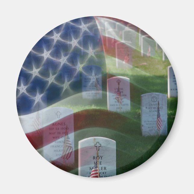 Arlington National Cemetery, American Flag Magnet (Front)