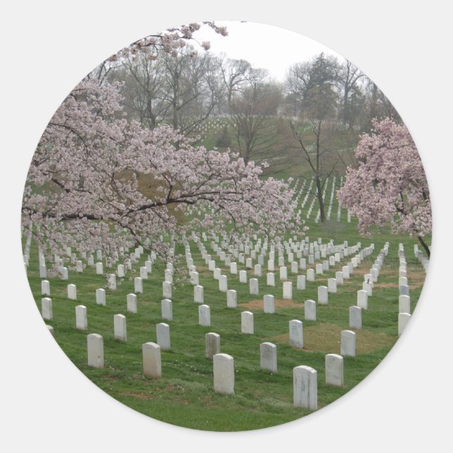 Arlington National Cemetery Classic Round Sticker (Front)