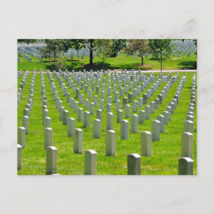 Arlington National Cemetery Headstones Washington Postcard