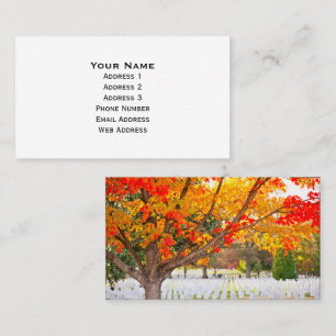 Arlington National Cemetery in Autumn Business Card