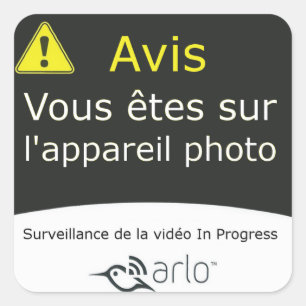 Arlo - French Translation Square Sticker