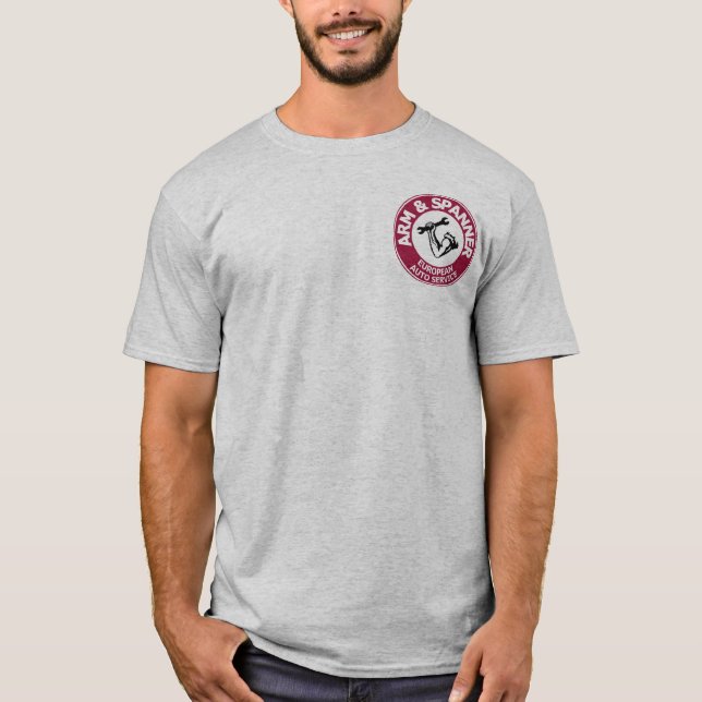 Arm and Spanner Tee Big Back Design NEW (Front)