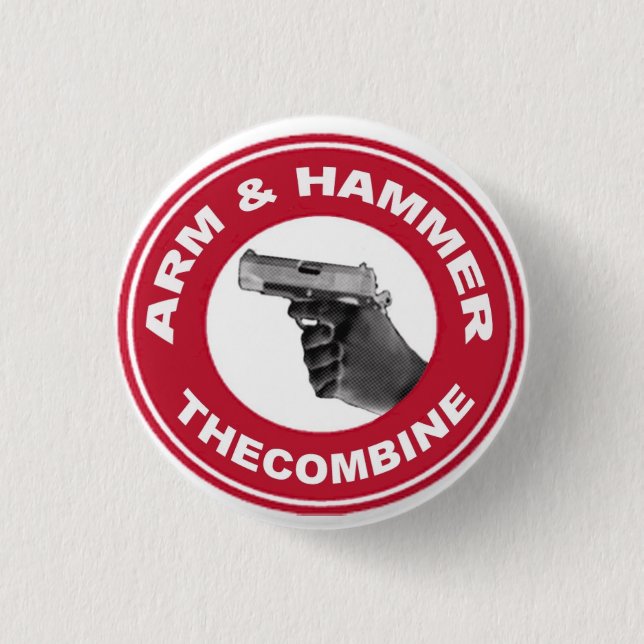 Arm & Hammer 3 Cm Round Badge (Front)