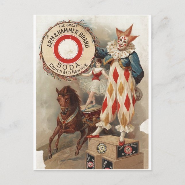 Arm & Hammer Brand Soda Ad Poster 1900 Postcard (Front)