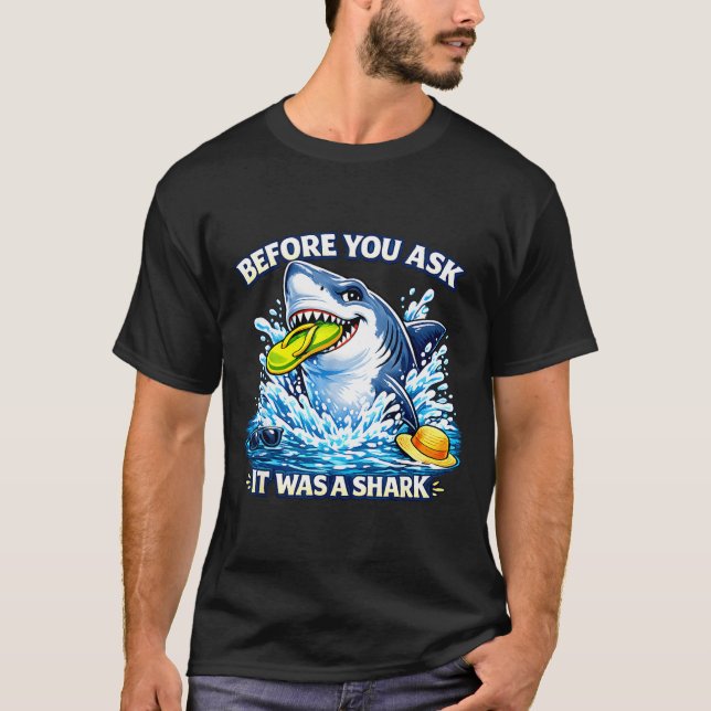 Arm leg amputee funny shirts before ask was a shar (Front)