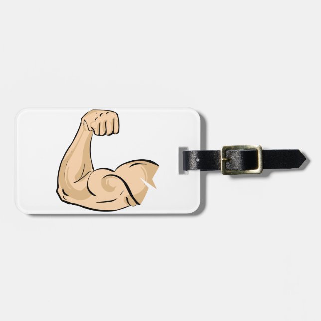 Arm Muscle Luggage Tags (Front Horizontal)