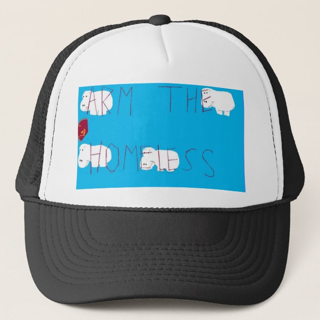 arm the homeless trucker hat (Front)