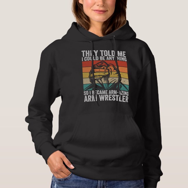 Arm Wrestling And Arm Wrestler Contest Hoodie (Front)