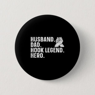 Arm Wrestling Arm Wrestler Husband. Dad. Hook Lege 6 Cm Round Badge