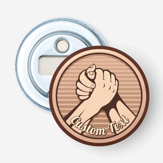 Arm wrestling Bronze Bottle Opener (Front)