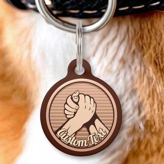 Arm wrestling Bronze Pet Tag (Creator Uploaded)