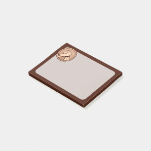 Arm wrestling Bronze Post-it Notes
