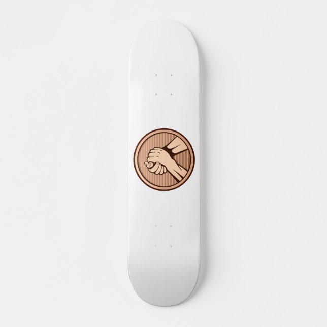 Arm wrestling Bronze Skateboard (Front)