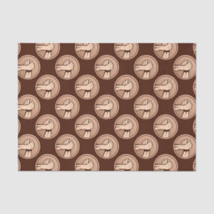 Arm wrestling Bronze Tissue Paper