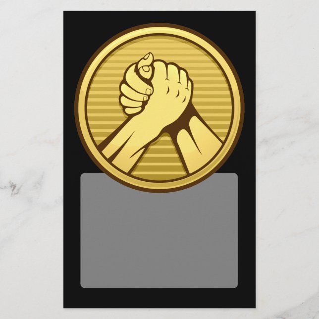 Arm wrestling Gold Flyer (Back)