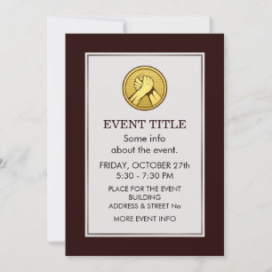Arm wrestling Gold Invitation