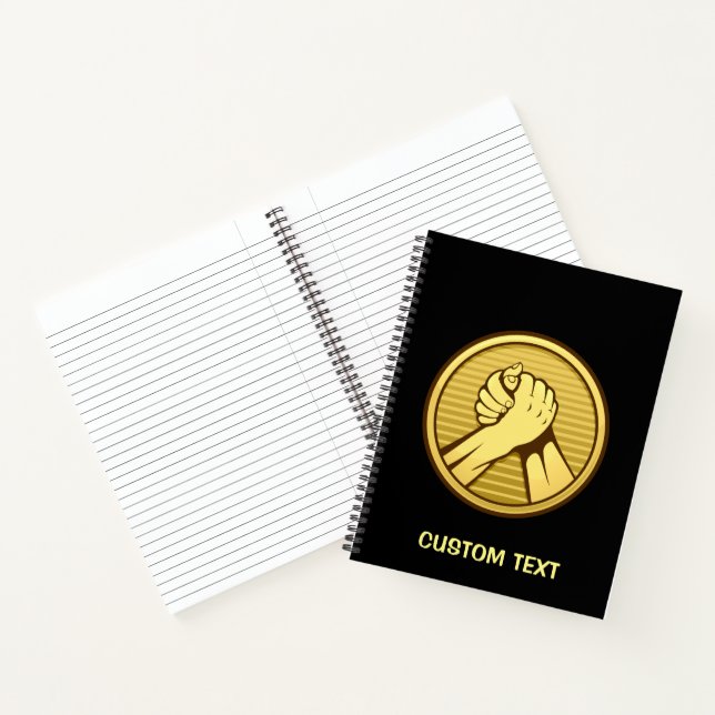 Arm wrestling Gold Notebook (Inside)