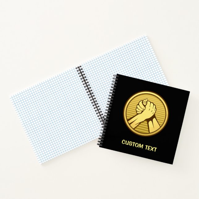 Arm wrestling Gold Notebook (Inside)