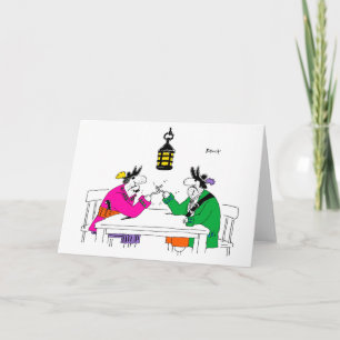 Arm Wrestling Greetings Card
