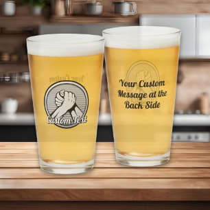 Arm wrestling Silver Glass