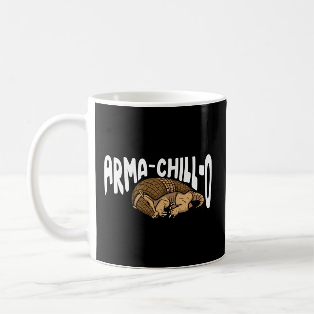 Arma-Chill-O Armoured Shell Armadillo Coffee Mug (Left)